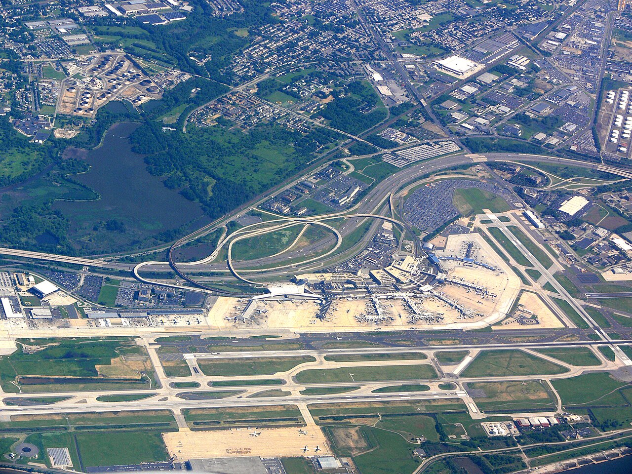 Aerial photograph of Philadelphia International Airport